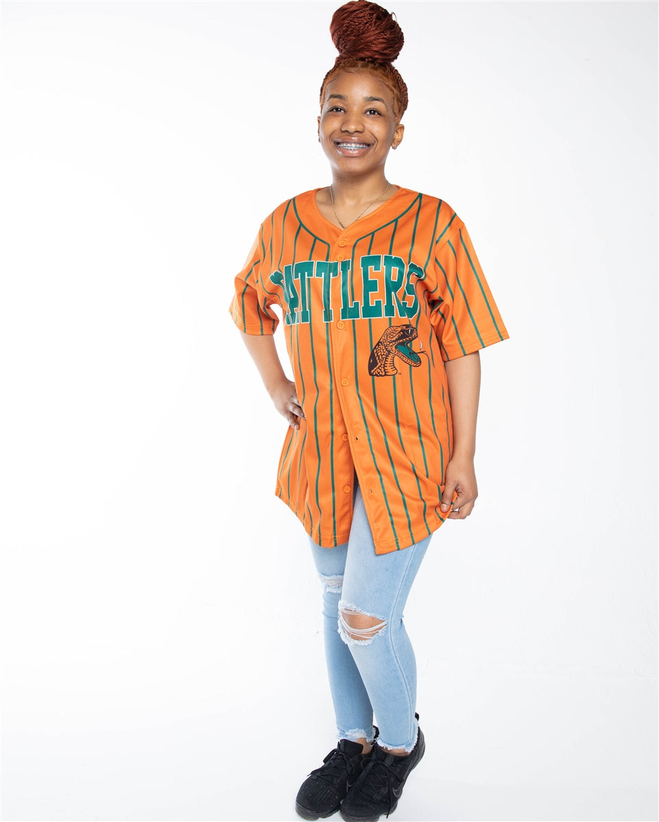 Florida A&M Rattlers Pinstripe Button Down Jersey