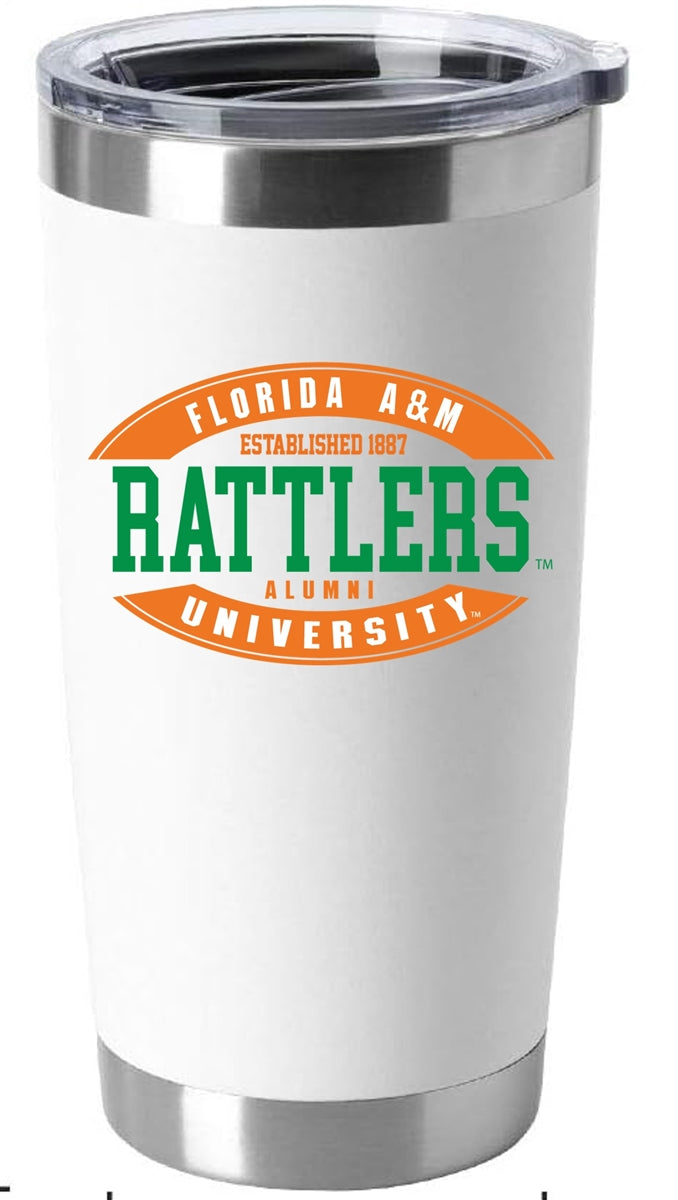 FAMU Alumni 20oz Deluxe Tumbler (White)