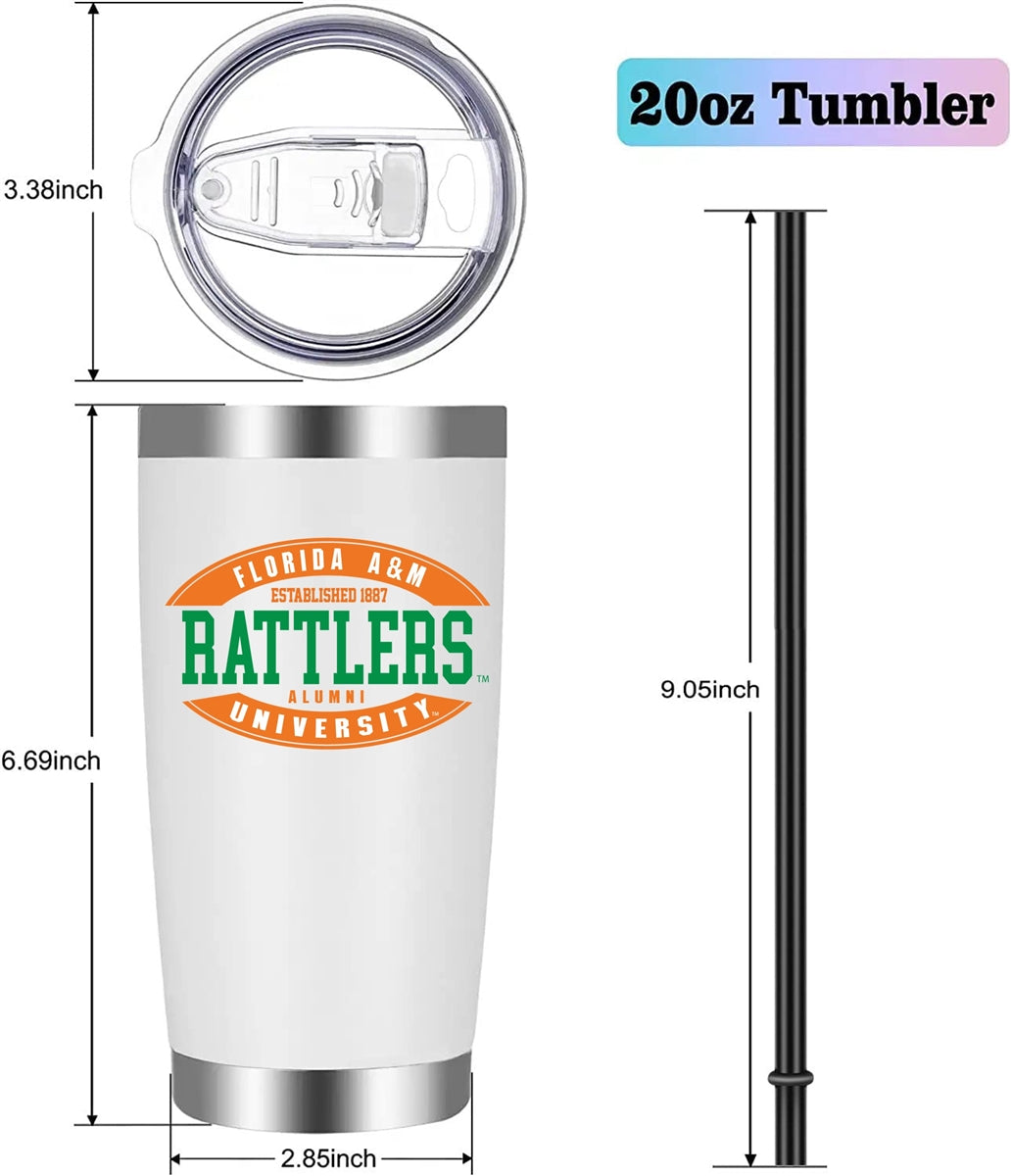 FAMU Alumni 20oz Deluxe Tumbler (White)