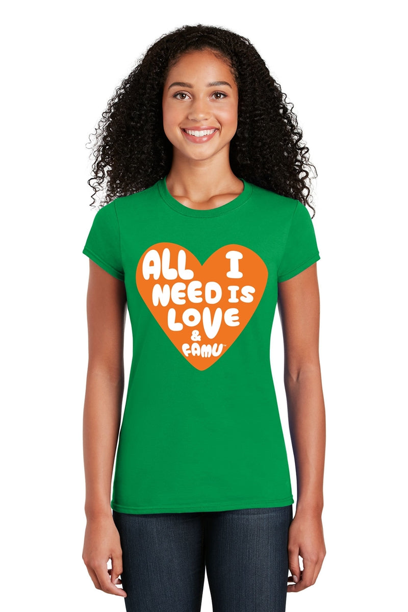 LADIES LOVE AND FAMU GAMEDAY TEE