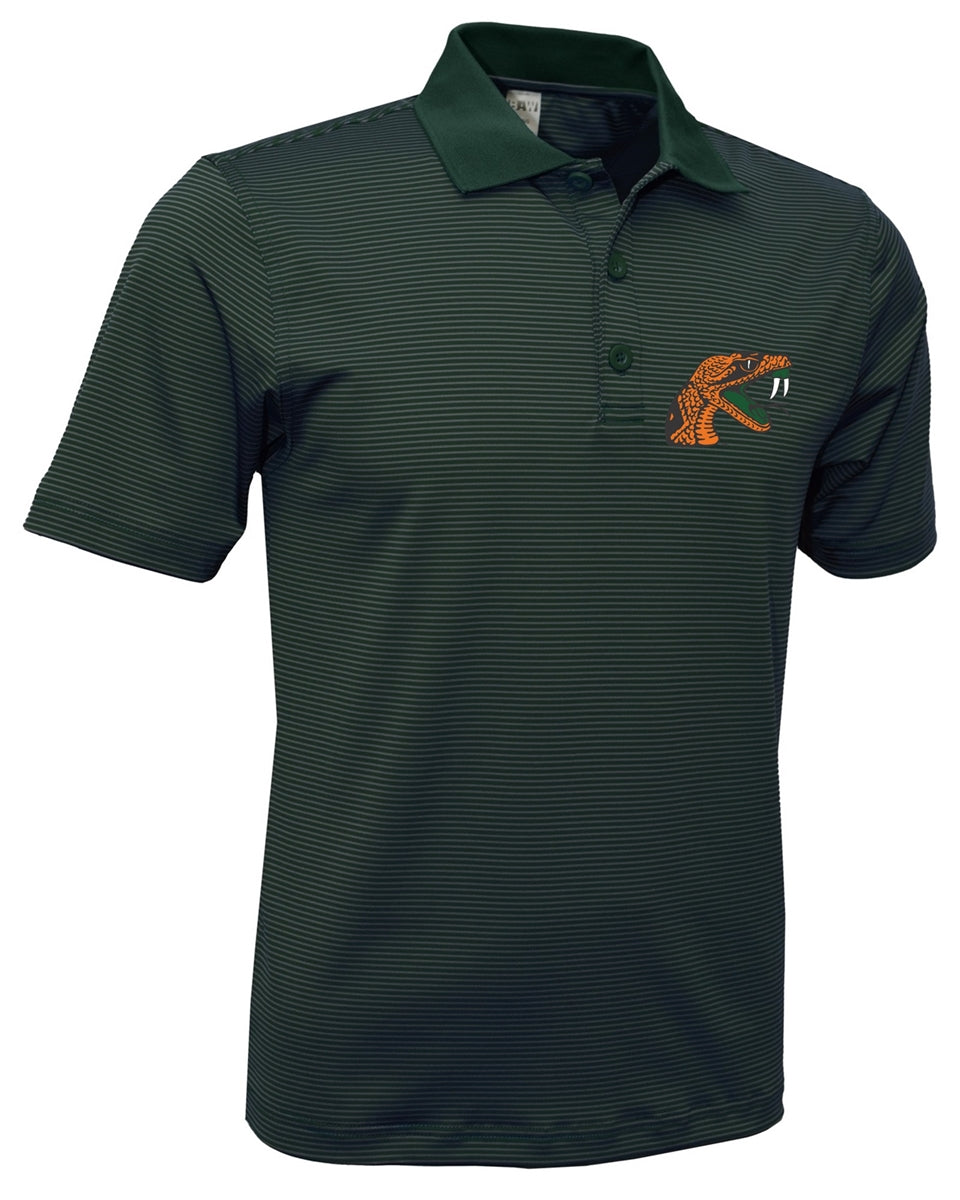 FAMU Mini-Stripe Performance Polo