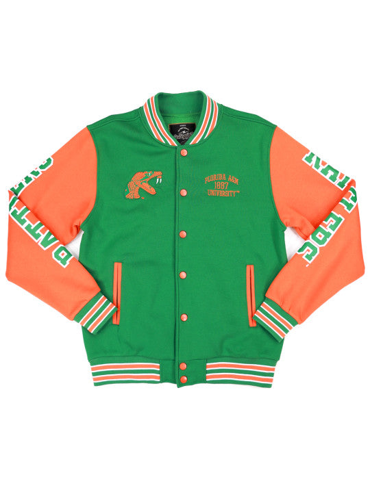 Florida A&M Men's Fleece Jacket - Quick Ship