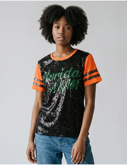 FLORIDA A&M SEQUIN TEE