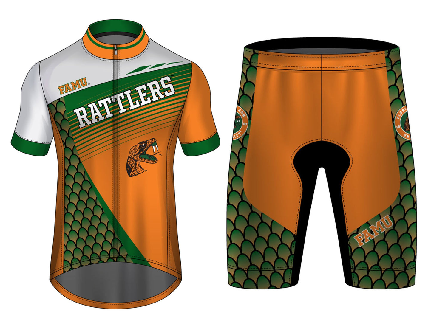 FAMU Cycling Kit - (Regular Shorts)