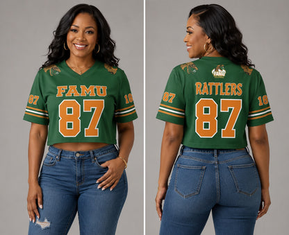 FLORIDA A&M GAMETIME CROPPED FASHION JERSEY